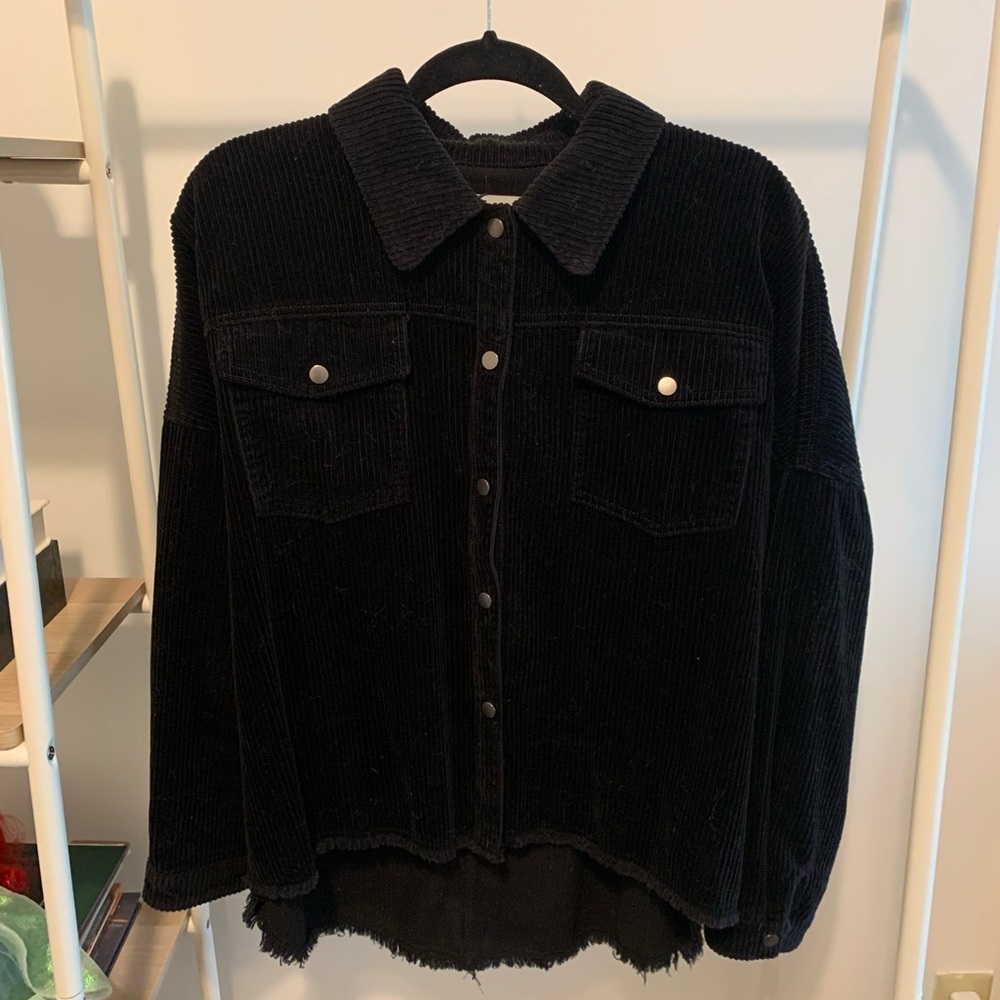 Zara black corduroy jacket